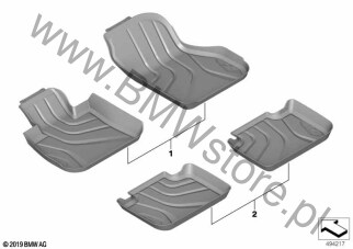 Dywanik tylny na diagramie Floorliner 