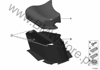 Śruba czarna na diagramie Wentylacja kierowcy