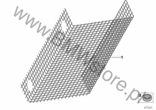 Kratka ochronna na diagramie Kratka ochronna chłodnicy osi tylnej