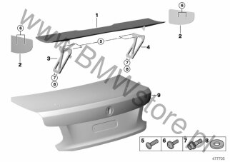 Podkładka na diagramie Tylne skrzydło BMW Motorsport