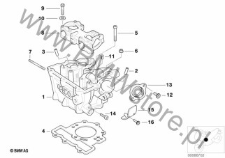 Podkładka na diagramie Głowica cylindrowa 