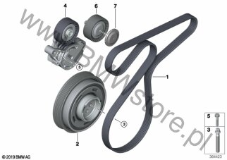 Napęd pasowy dla Mini Countryman F60 LCI Cooper D ALL4 B47 ECE