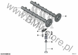 Mechanizm ster.-wałek rozrządu dla BMW 2' F44 Gran Coupé 216d B37B ECE