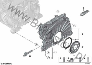 Pokrywa skrzyni łańcuchowej dla BMW 4' G22 Coupé LCI 420i 1.6 B48M ECE