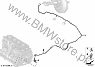 Przewód podciśn. serwomech. ukł. hamulc. dla Mini Countryman F60 LCI Cooper D ALL4 B47 ECE