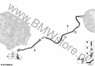 Przewód podciśn. serwomech. ukł. hamulc. dla Mini Countryman F60 LCI Cooper SE ALL4 B38X ECE