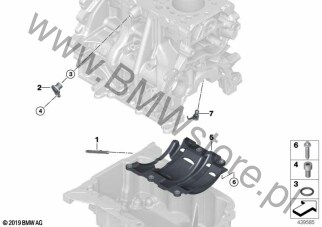 Skrzynia korbowa cylind./Elementy dod. dla Mini Countryman F60 LCI Cooper SE ALL4 B38X ECE