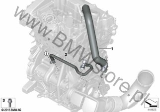 Odpowietrznik skrzyni korbowej dla BMW 4' G22 Coupé LCI 420i 1.6 B48M ECE