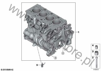 Blok silnika dla BMW 4' G22 Coupé LCI 420i 1.6 B48M ECE