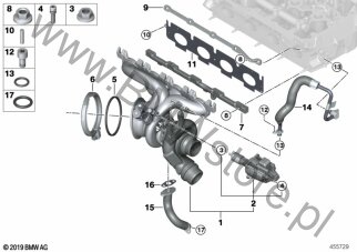 Turbosprężarka ze smarowaniem dla BMW 4' G22 Coupé LCI 420i 1.6 B48M ECE