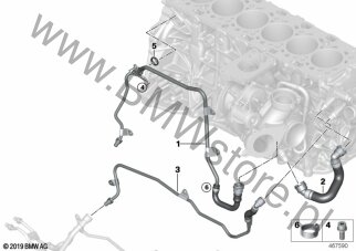 Układ chłodzenia turbosprężarki dla BMW X4 G02 LCI SAC X4 M40dX B57T ECE