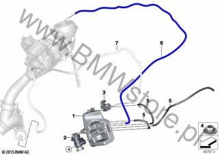 Sterowanie podciśnienia turbosprężarki dla BMW X4 G02 LCI SAC X4 M40dX B57T ECE