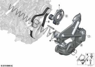 Napęd pasowy pompy wody/prądnicy dla Mini Countryman F60 LCI Cooper SE ALL4 B38X ECE