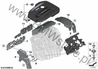 Akustyka silnika dla BMW 5' G30 LCI Limousine BMW ALPINA D5s B57R ECE