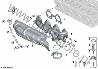 Kolektor wydechowy dla BMW X4 G02 LCI SAC X4 20dX B47O ECE