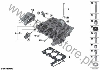 Głowica cylindrowa dla Mini Countryman F60 LCI Cooper SE ALL4 B38X ECE