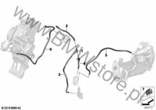 Sterowanie podciśnieniowe dla BMW 2' F44 Gran Coupé 216d B37B ECE