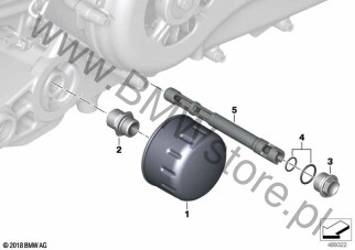 Króciec wkręcany na diagramie Filtr oleju / sitko oleju 