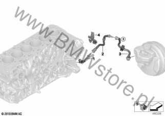 Przewód podciśn. serwomech. ukł. hamulc. dla BMW X4 G02 LCI SAC X4 M40dX B57T ECE