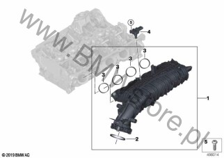 Kolektor ssący dla BMW 5' G31 Touring LCI 520i B48C ECE