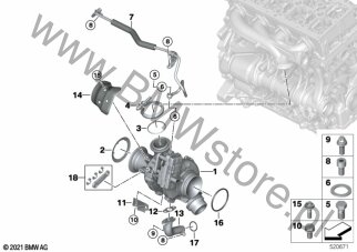 Turbosprężarka ze smarowaniem dla BMW X4 G02 LCI SAC X4 20dX B47O ECE