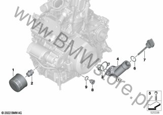 Filtr oleju/wskaźnik poziomu oleju dla BMW K01 G 310 RR ECE