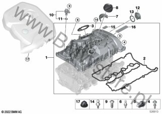 Pokrywa głowicy/elementy dod. dla BMW 4' G22 Coupé LCI 420i 1.6 B48M ECE