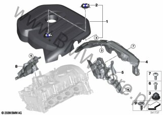Pokrywa głowicy siln./osłony dla BMW 4' G22 Coupé LCI 420i 1.6 B48M ECE