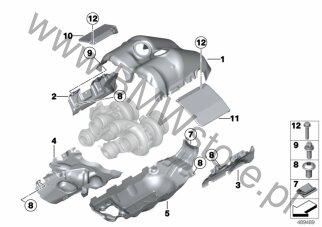 Osłona termiczna (11 65 8416213) na diagramie Osłona term. turbosprężarki dla MS BMW Motorsport M6 GT3 Coupé ECE