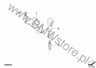 Uchwyt cewki zapłonowej (12 13 7679956) na diagramie Układ zapłonowy dla BMW K14  F 650 CS 04  ECE