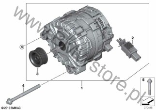 Prądnica (12 31 8671633) na diagramie Prądnica dla BMW X3 G08 LCI X3 30iX SAV B48D ECE