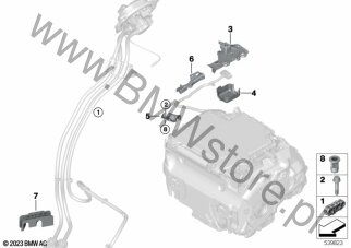 Ochrona przed ścieraniem (12 90 5A0A351) na diagramie Elementy mocujące dla BMW iX3 G08 BEV iX3 SAV HA0 ECE