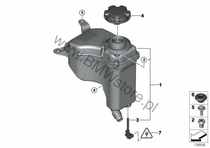 Zbiornik wyrównawczy BMW 3' E90 328i Limousine ECE Lista