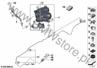 System napełniania SCR na diagramie System SCR 