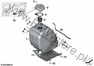 Śruba z łbem walcowym (07 12 9909321) na diagramie Zbiornik paliwa/Elementy dod. dla BMW K08  C 400 GT  ECE
