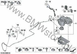Przewód dozujący (16 19 9485183) na diagramie System SCR dla BMW 1' F70 120d 5-drzwiowy B47L ECE