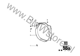 Klamra (17 11 1115041) na diagramie Osłona wentylatora dla BMW 1502-2002tii 2002 Limousine ECE