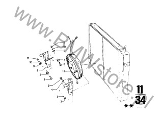 Uchwyt prawy na diagramie Wentylator dodatkowy
