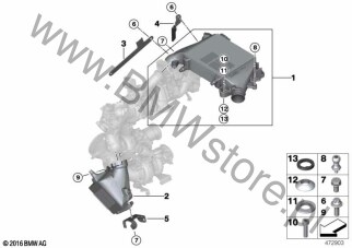 Chłodnica powietrza doładowującego dla BMW 5' G31 Touring LCI BMW ALPINA D5s B57S ECE
