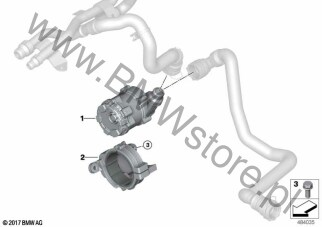 Elektryczna pompa płynu chłodzącego dla BMW 5' G31 Touring LCI BMW ALPINA D5s B57S ECE