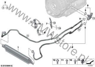 Chłodn.oleju przekł./przew.chłodn.oleju dla BMW 4' G22 Coupé LCI 420i 1.6 B48M ECE