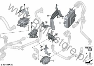 Uchwyt (11 51 7926110) na diagramie Komponenty elektryczne dla BMW 7' G70 i7 eDrive50 Limousine HA0 ECE