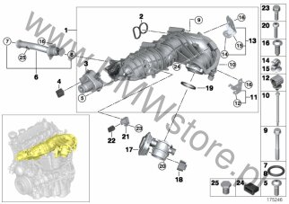 BMW 11 12 8 507 607 - Membrāna, Kartera ventilācija 534,16