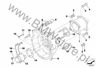 Nakrętka na diagramie Sprzęgło mechaniczne