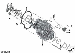 Śruba z łbem wpuszczanym (07 11 9907041) na diagramie Ręczna skrzynia biegów dla BMW A40 A40  ECE