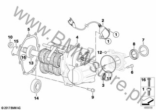 Nakrętka z kołnierzem (23 00 7683409) na diagramie Ręczna skrzynia biegów dla BMW A15 A15  USA