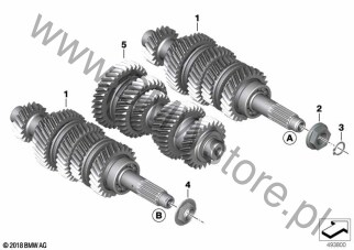 Wałek napędowy (23 00 8561368) na diagramie Wałek napędowy dla BMW K48  K 1600 GTL  ECE