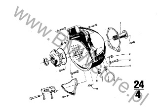 Tulejka pasowana na diagramie ZF 3HP20 Obudowa + Elementy dod.