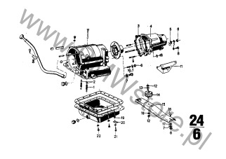 Tuleja na diagramie ZF 3HP20 Obudowa + Elementy dod.