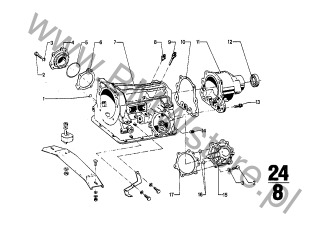 Pokrywa na diagramie BW 65 obudowa + elementy dod.